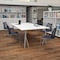 Flash Furniture Navy Plastic Stack Chair, PK5 5-RUT-498A-NY-GG - alternate 1